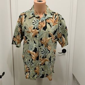 Island Connection Honolulu leaf design shirt men’s